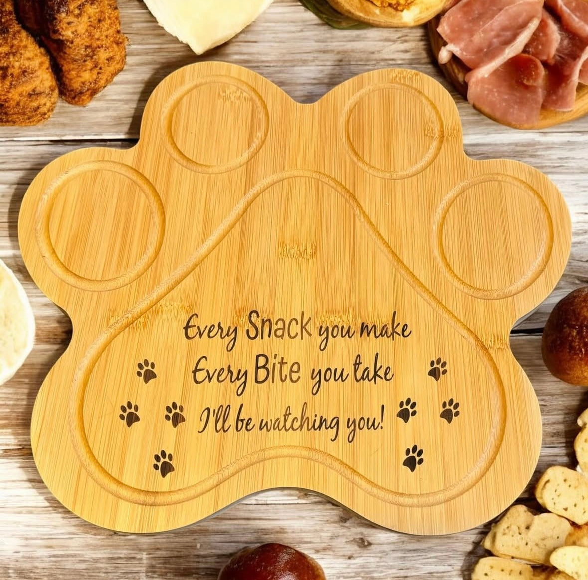 Dog Paw Charcuterie Board